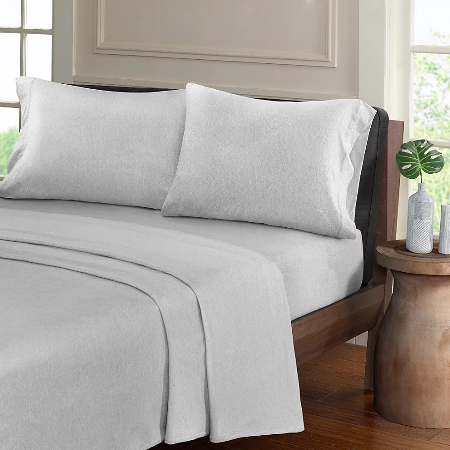  Urban Habitat Heathered Cotton Jersey Knit Sheet Set