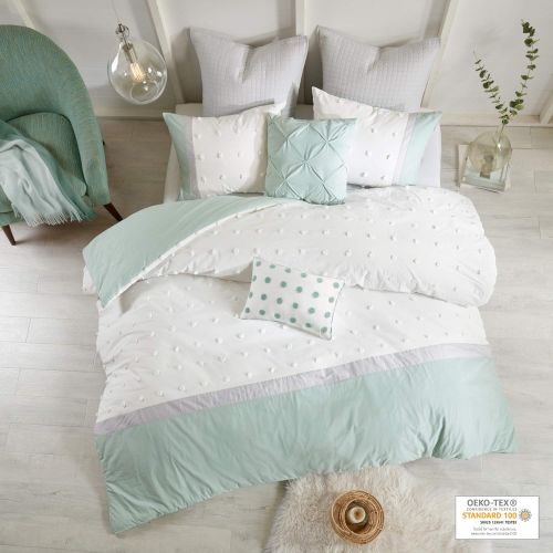  Urban Habitat Myla 7 Piece Cotton Jaquard Comforter Set Ivory FullQueen