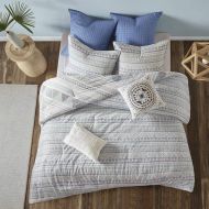 Urban Habitat Rochelle Full/Queen Comforter Set Teen Boy Bedding Bed in A Bag - Blue, Geometric  7 Piece Bed Sets  100% Cotton Bed Comforter
