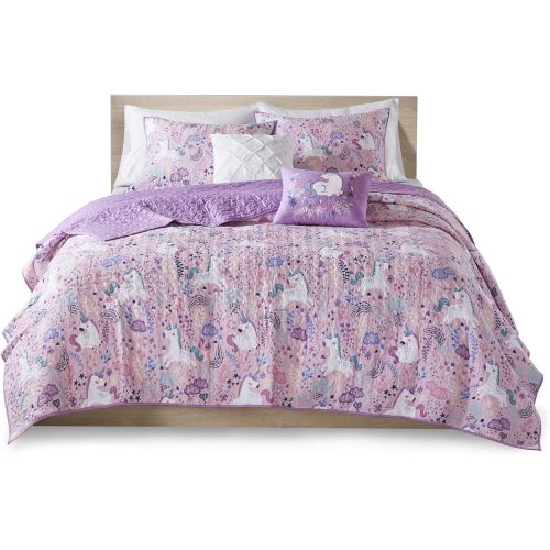  [아마존베스트]Urban Habitat Kids Lola Cotton Reversible Coverlet Set, Twin, Pink