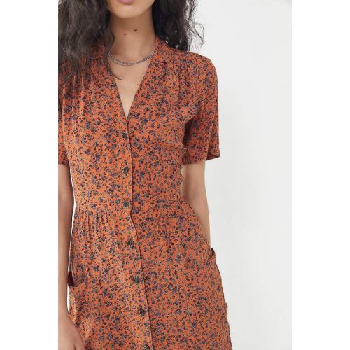  Urban Outfitters UO Button-Down Midi Shirt Dress
