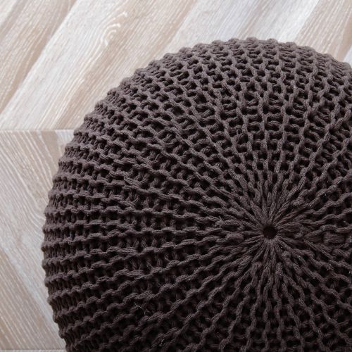  Urban Shop Round Knit Pouf