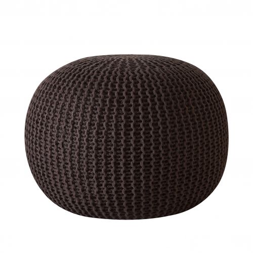  Urban Shop Round Knit Pouf