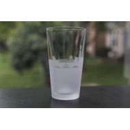 UrbanAndEtched Etched Florence Skyline Silhouette Pint Glass