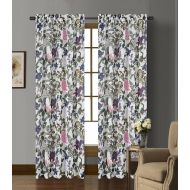 Urbanest 54-inch by 96-inch Set of 2 Faux Linen Sheer Woodland Drapery Curtain Panels with Grommets