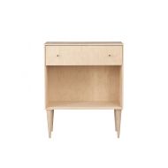 Urbangreen MCM13MUnf Midcentury Modern Side TV Table in Maple, Unfinished