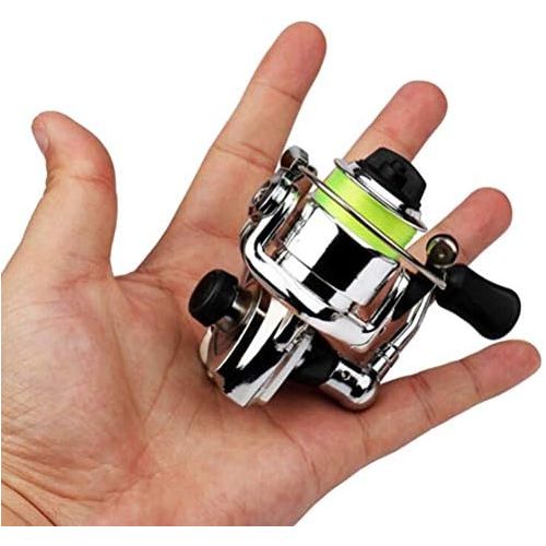  [아마존베스트]Urisgo Mini Spinning Reel Bag Aluminum Alloy Fishing Tool Small Spinning Reel for Carp Bass Trout Freshwater Saltwater Fishing