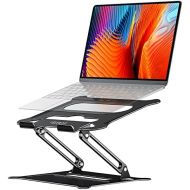[아마존베스트]Urmust Laptop Notebook Stand Holder, Ergonomic Adjustable Laptop Stand Portable Laptop Riser Compatible with MacBook Air Pro, Dell, HP, Lenovo Light Weight Laptops Up to 15.6(Black