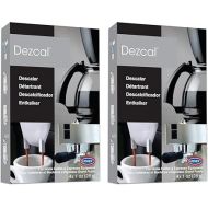 Urnex Dezcal Coffee and Espresso Descaler and Cleaner - 2 Pack - Activated Scale Remover Use with Home Coffee Brewers Espresso Machines Pod Machines Capsule Machines Kettles Garmet Steamers