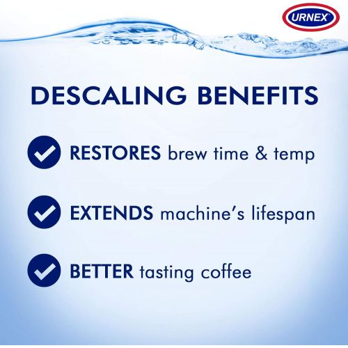  Urnex Dezcal Activated Scale Remover - 7 oz - For Use on Commercial Boilers and Heating Elements of Coffee and Espresso Equipment