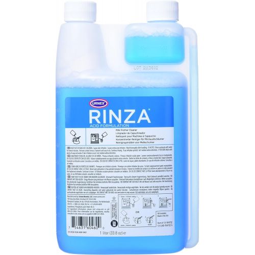  Urnex Rinza Acid Formula Milk Frother Cleaner, 33.8-Ounce