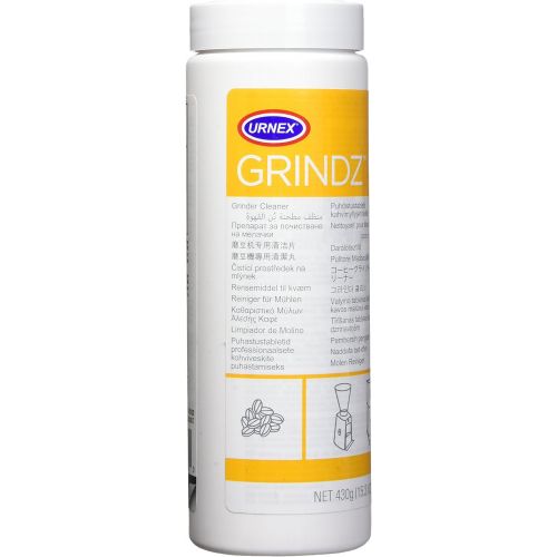  Urnex Grindz Professional Coffee Grinder Cleaning Tablets - 430 Grams - All Natural Food Safe Gluten Free - Cleans Grinder Burr and Casing - Help Extend Life of Your Grinder