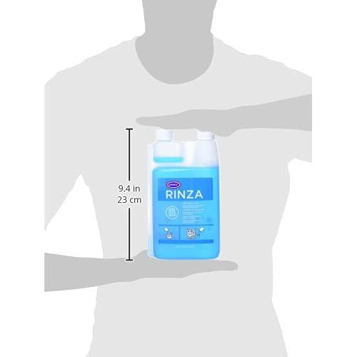  Urnex Rinza Alkaline Formula Milk Frother Cleaner - 33.6 Ounce [Over 30 Uses] - Breaks Down Milk Protein Fat and Calcium Build Up Cycles Through Auto Frother Cleans Lines Steam Wan