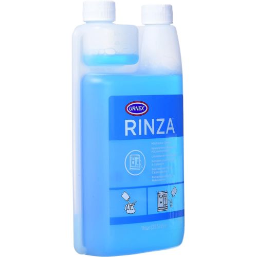  Urnex Rinza Alkaline Formula Milk Frother Cleaner - 33.6 Ounce [Over 30 Uses] - Breaks Down Milk Protein Fat and Calcium Build Up Cycles Through Auto Frother Cleans Lines Steam Wan