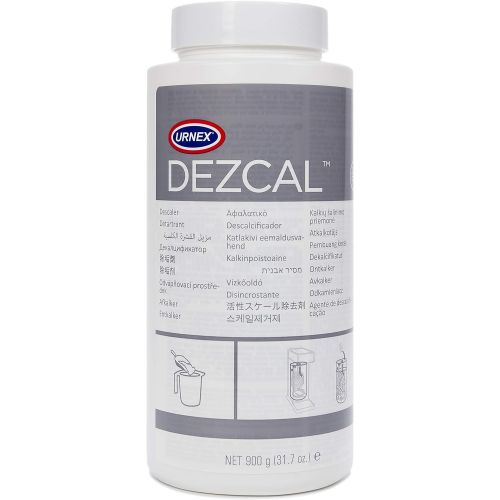  Urnex Dezcal Coffee and Espresso Machine Descaler Activated Scale Remover - 900g Bottle - Fast Effective Descaling Of Boilers and Heating Elements Faucets Spray Heads Milk Systems