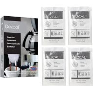 Urnex Dezcal Coffee and Espresso Descaler and Cleaner - 4 Uses - Activated Scale Remover Use with Home Coffee Brewers Espresso Machine Pod Machine Capsule Machine Kettles Garmet St