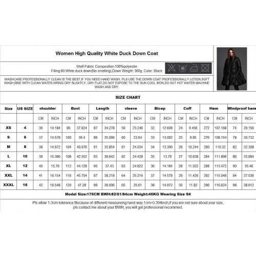  Ursfashion White Duck Down Jacket Womens Big Skirt Female Long A line Dress Pregnant Female