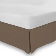 Us Bedding US Bedding 1 PC Split Corner Box Pleated Bed Skirt (Mocha, Queen, Drop Length 23 Inches) 100% Egyptian Cotton Luxurious 300 Thread Count