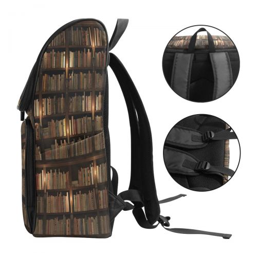  Use4 Book Bookshelf Bookworm Backpack Daypack School Travel Shoulder Bag