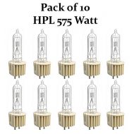 Pack of 10 - Ushio 1002283 - HPL-575/120X+ - 575 Watt Light Bulb - Heat Sink Base