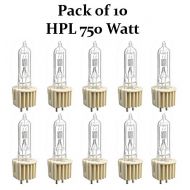 Pack of 10 - Ushio 1003178 - HPL-750/120X+ - 750 Watt Light Bulb - Heat Sink Base