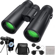 UsoGood 12X50 Binoculars for Adults with Tripod, Waterproof Compact Binoculars for Bird Watching, Hiking, Traveling, Hunting and Sports Events, Smart Phone Adaptor for Photography