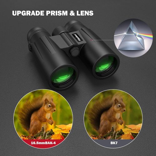  UsoGood 12X50 Binoculars for Adults with Tripod, Waterproof Compact Binoculars for Bird Watching, Hiking, Traveling, Hunting and Sports Events, Smart Phone Adaptor for Photography