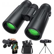 [아마존베스트]Usogood 12X50 Binoculars for Adults with Tripod, Waterproof Compact Binoculars for Bird Watching, Hiking, Traveling, Hunting and Sports Events, Smart Phone Adaptor for Photography