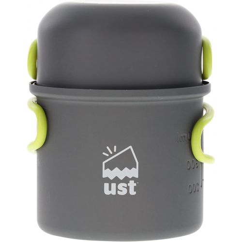  UST Solo Cook Kit with Lightweight, Compact, BPA Free, Anodized Aluminum Construction for Camping, Hiking, Emergency, Soloist and Picnics
