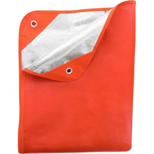  UST Survival Blanket/Tarp 2.0 with Windproof and Waterproof Material for Emergency, Camping, Hiking and Outdoors
