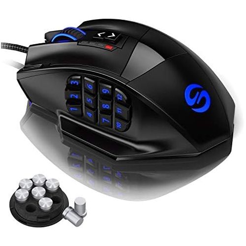  [아마존베스트]UtechSmart Venus Gaming Mouse RGB Wired, 16400 DPI High Precision Laser Programmable MMO Computer Gaming Mice [IGNs Recommendation]