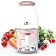 Uten Mini Chopper, 700 ml Electric Kitchen Mixing Container / Onion Cutter / Splash Resistant Meat Grinder with 4 Blade Stainless Steel Knife for Meat, Smoothie, Onions, Fruit, Veg