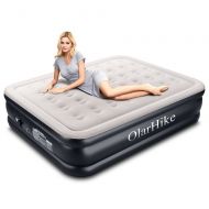 Utopia Queen Air Mattress with Built-in Pump for 2 Adults, Inflatable Double High Elevated Airbed for Guests with Comfortable Top, Raised 18 Real Air Mattresses as Camping Bed, Inflated S