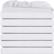 [아마존 핫딜]  [아마존핫딜]Utopia Bedding Twin Fitted Sheet - White (6 Pack)