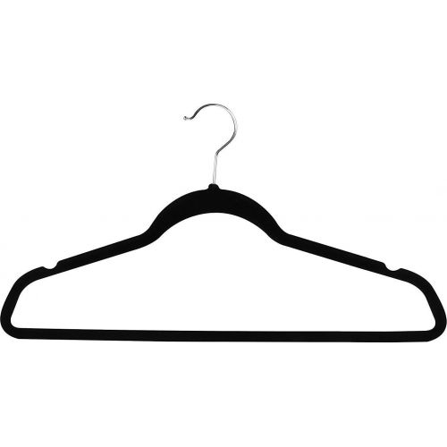  [아마존 핫딜] [아마존핫딜]Utopia Home Premium Non Slip Velvet Hangers - Coat Suit Hangers - (Black, Pack of 30)