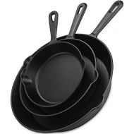 [아마존 핫딜] Utopia Kitchen Pre-Seasoned Cast Iron Skillet Set 3-Piece - 6 Inch, 8 Inch and 10 Inch