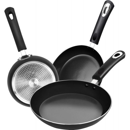  Utopia Kitchen Nonstick Frying Pan Set - 3 Piece Induction Bottom - 8 Inches, 9.5 Inches and 11 Inches