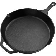Utopia Kitchen 10.25 Inch - Pre-Seasoned Cast Iron Skillet - Frying Pan - Safe Grill Cookware for Indoor & Outdoor Use - (26 cm) Cast Iron Pan - Black
