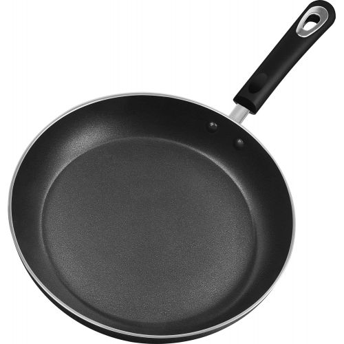  Utopia Kitchen 11 Inch Nonstick Frying Pan - Induction Bottom - Aluminum Alloy and Scratch Resistant Body - Riveted Handle (Grey-Black)