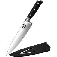 Utopia Kitchen Chef Knife Cooking Knife Carbon Stainless Steel Kitchen Knife with Sheath and Ergonomic Handle - Chopping Knife for Professional Use (8 Inch)