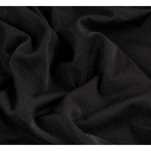  [아마존베스트]Utopia Kitchen Stretchable Tablecloth - 4 Feet Tight Fit Table Cover  Polyester and Spandex Tablecloth - Machine Washable - Wrinkle Resistant (Pack of 2, Black)