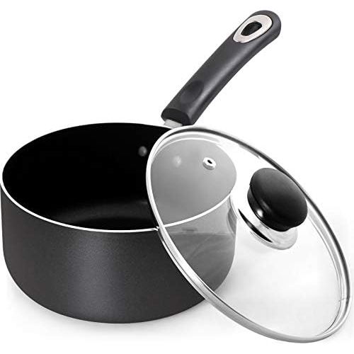  [아마존베스트]Utopia Kitchen 2 Quart Nonstick Saucepan with Glass Lid - Multipurpose Use for Home Kitchen or Restaurant