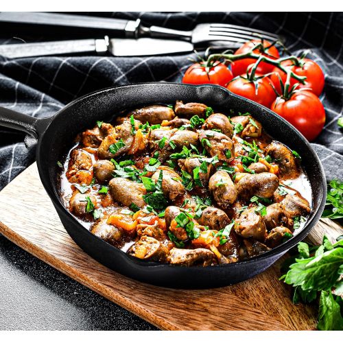  [아마존베스트]Utopia Kitchen Pre-Seasoned Cast Iron Skillet Set 3-Piece - 6 Inch, 8 Inch and 10 Inch