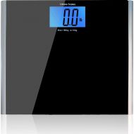 Utopia Scales Wide Platform Digital Body Weight Bathroom Scale (400 lbs, 4.3 inch LCD) - Black