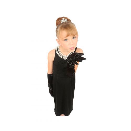  Utopiat Cotton Black Dress Costume Set Girls Audrey Hepburn Breakfast at Tiffany