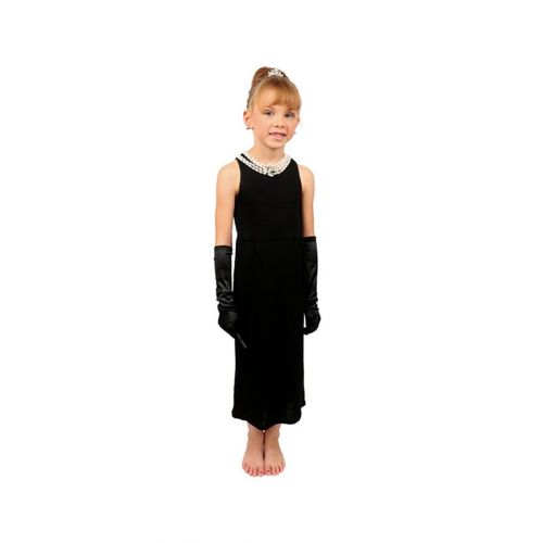  Utopiat Cotton Black Dress Girls Audrey Hepburn Breakfast at Tiffany