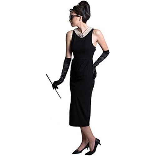  Utopiat Original Complete Audrey Hepburn Black Dress Costume  the Breakfast at Tiffany’s costume set (S)