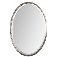 Uttemost Uttermost Casalina Brushed Nickel 32x22 Inch Oval Mirror - 01115