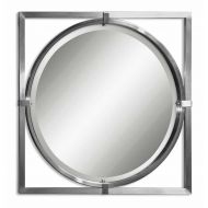 Uttermost Kagami Brushed Nickel Square Wall Mirror - 01053 B