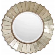 Uttermost Amberlyn Mirror 3.125 x 32.25 x 32.25, Gold Leaf, Golden